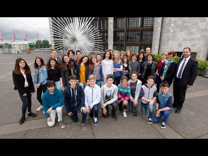 Schlossgymnasium und Stadt Mainz begrüßen französische Achtklässler