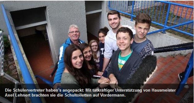 Aktion saubere Schultoiletten – Stilles Örtchen ist jetzt blitzblank