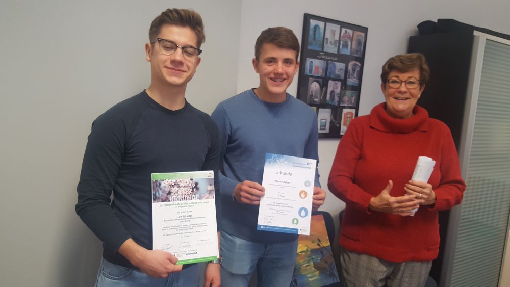 Schlossschüler erreichen die 2. Runde der Biologie- bzw. Chemieolympiade 2020