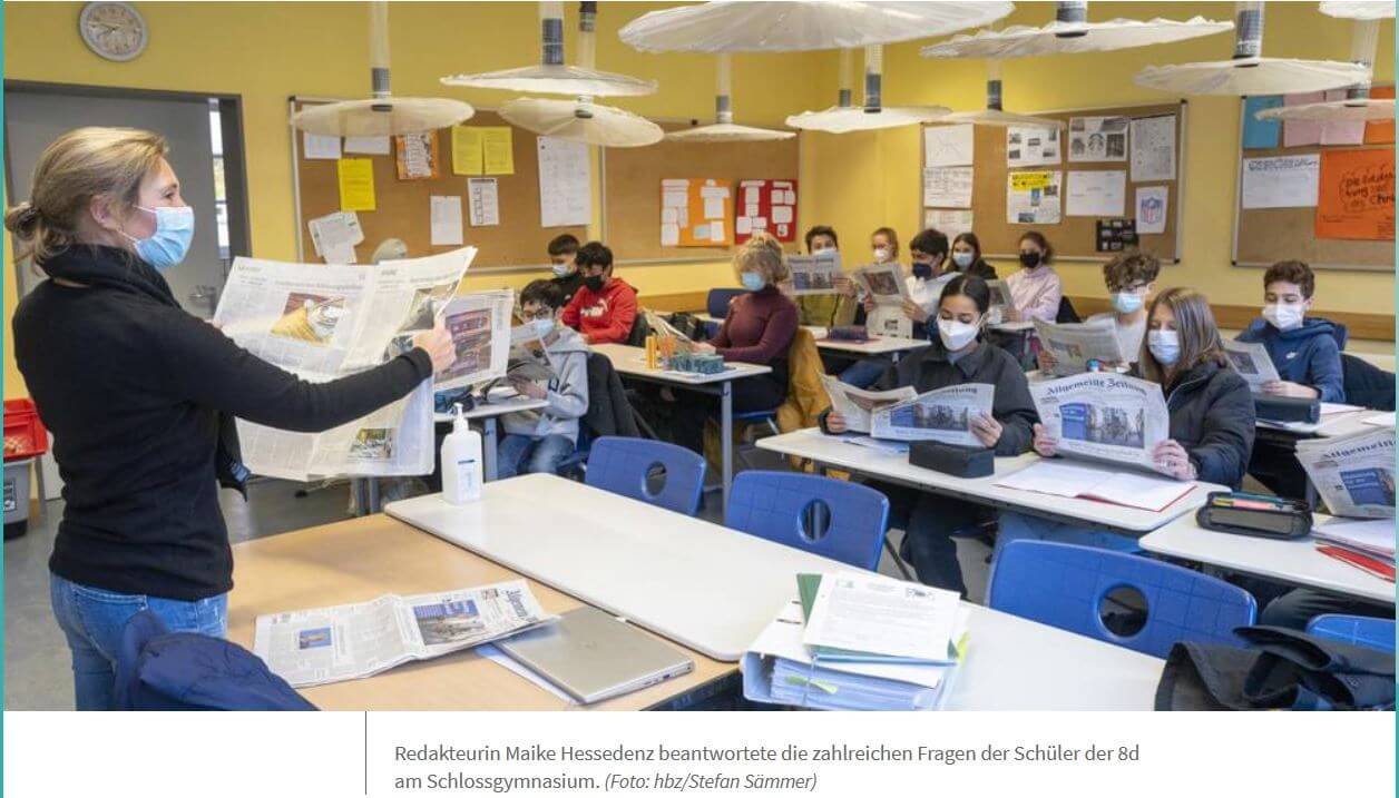 AZ | Begeisterte Zeitungsleser am Schlossgymnasium