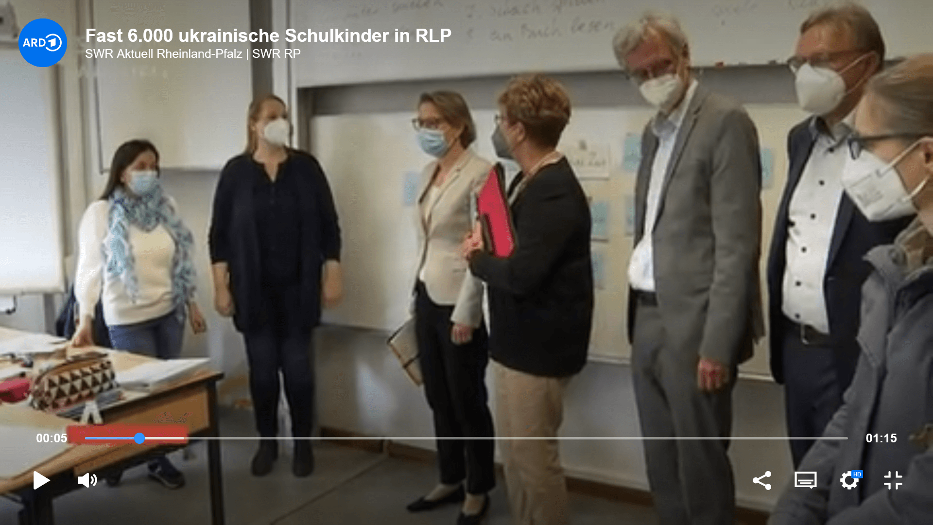 29.4.22: SWR | Ukrainische Schulkinder in RLP und am Schlossgymnasium