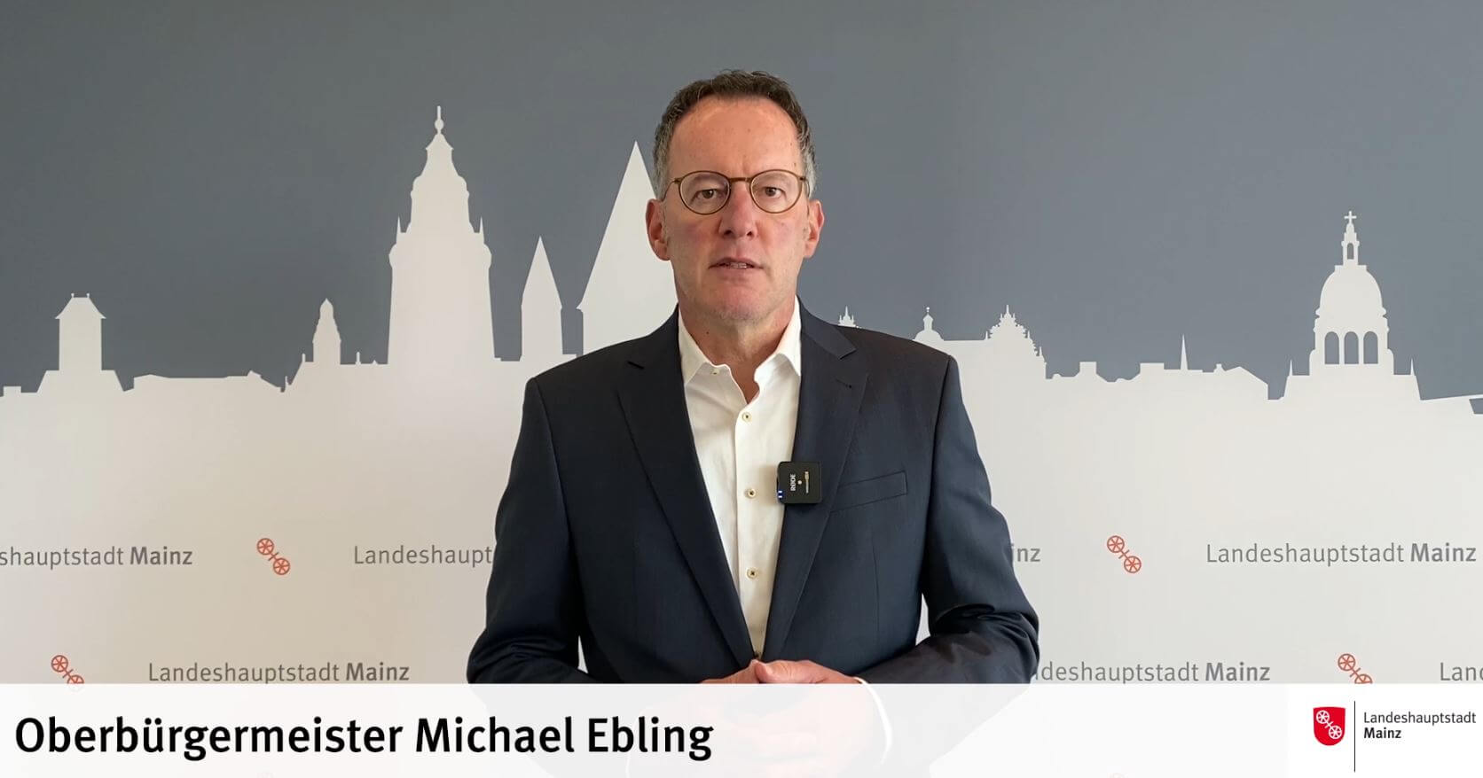 Grußbotschaft des Oberbürgermeisters Ebling an den Staat Schlopolis