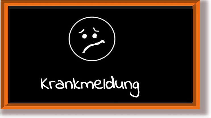 Aktualisierung der online-Krankmeldung